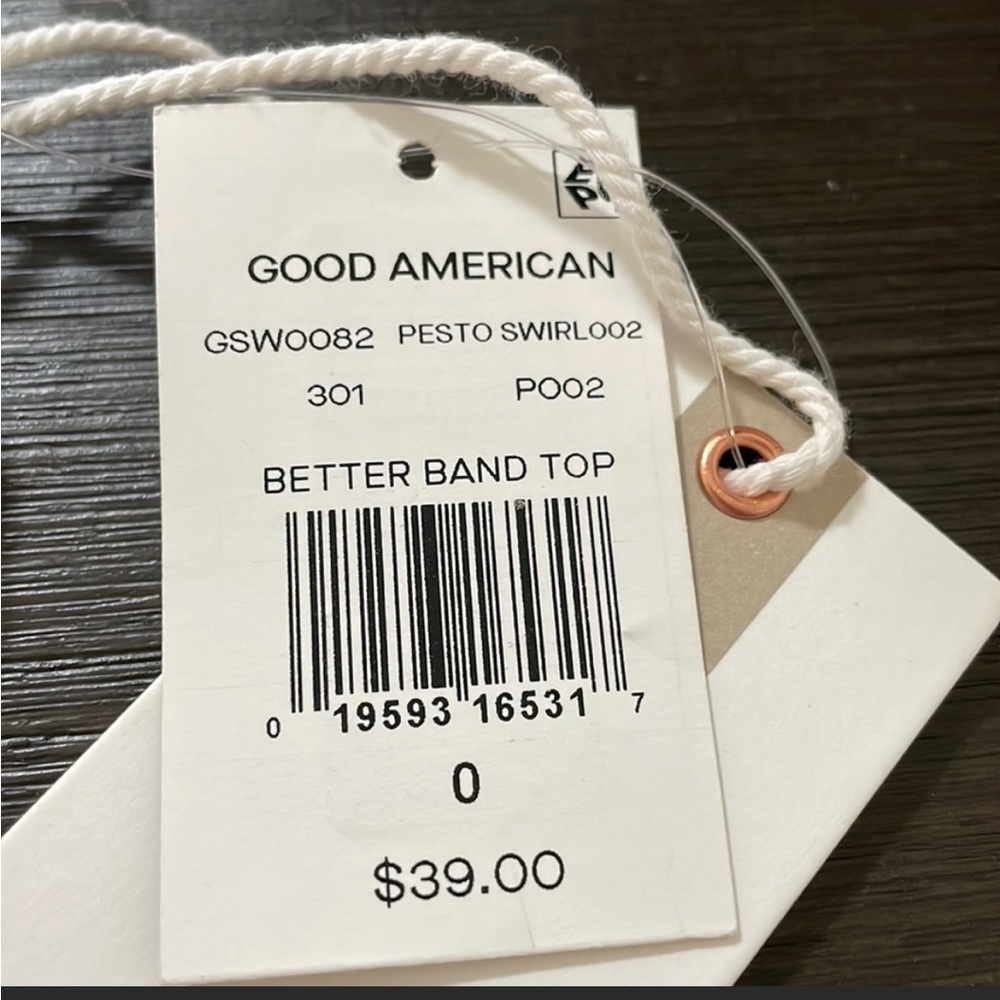 NWT Good American by Khloe Kardashian Better Band Top - Picture 3 of 3